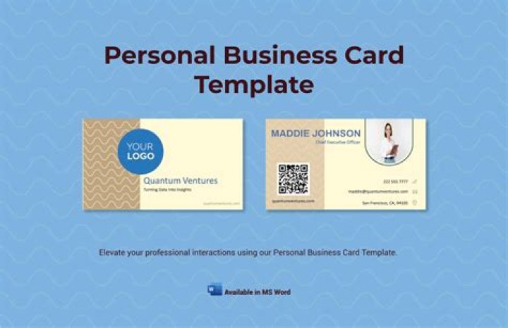 Create AI-generated Personal Business Card Images, Photos & Vectors