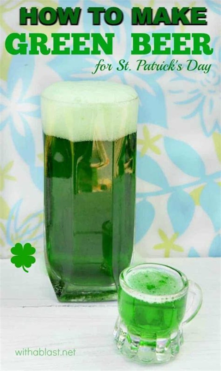 How to Make Green Beer