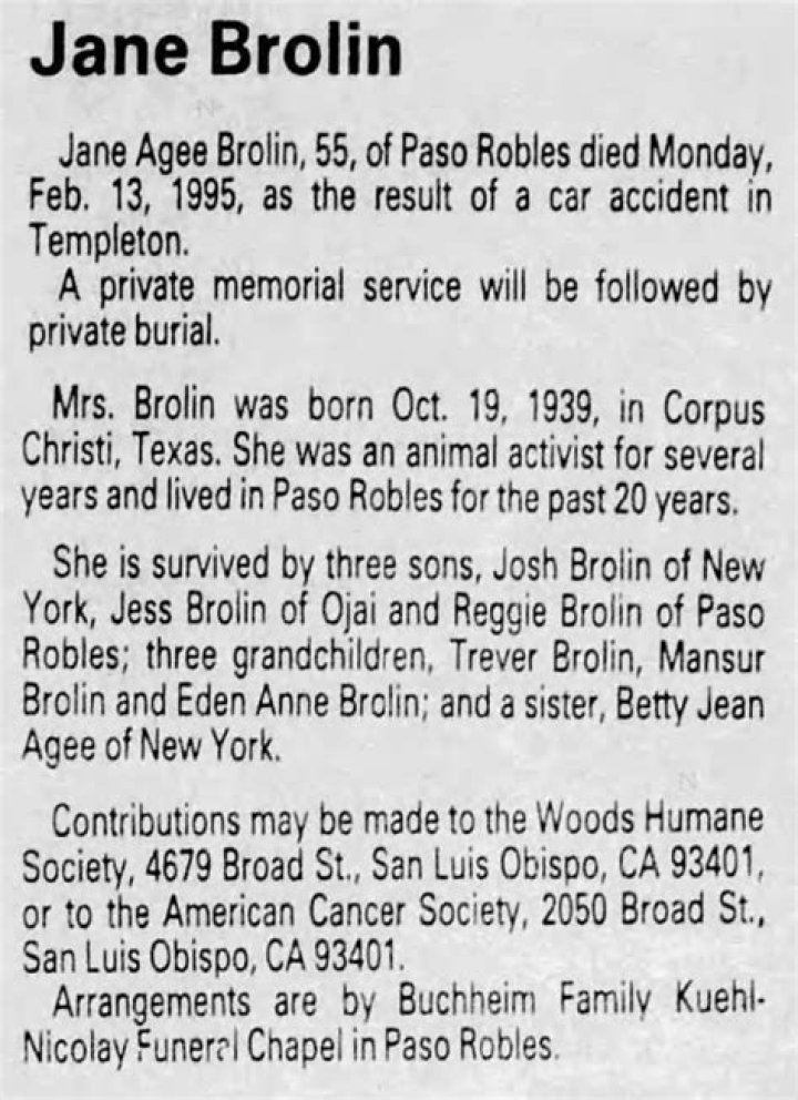 Jane Cameron Agee(1939-1995) How did she die?