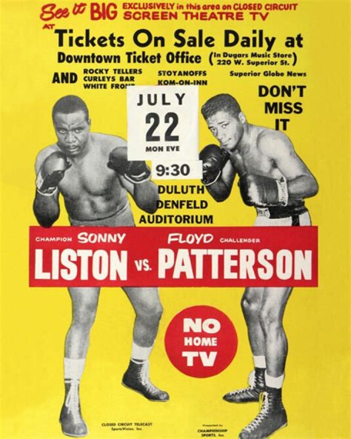 On this day: Sonny Liston demolishes Floyd Patterson in one round – again