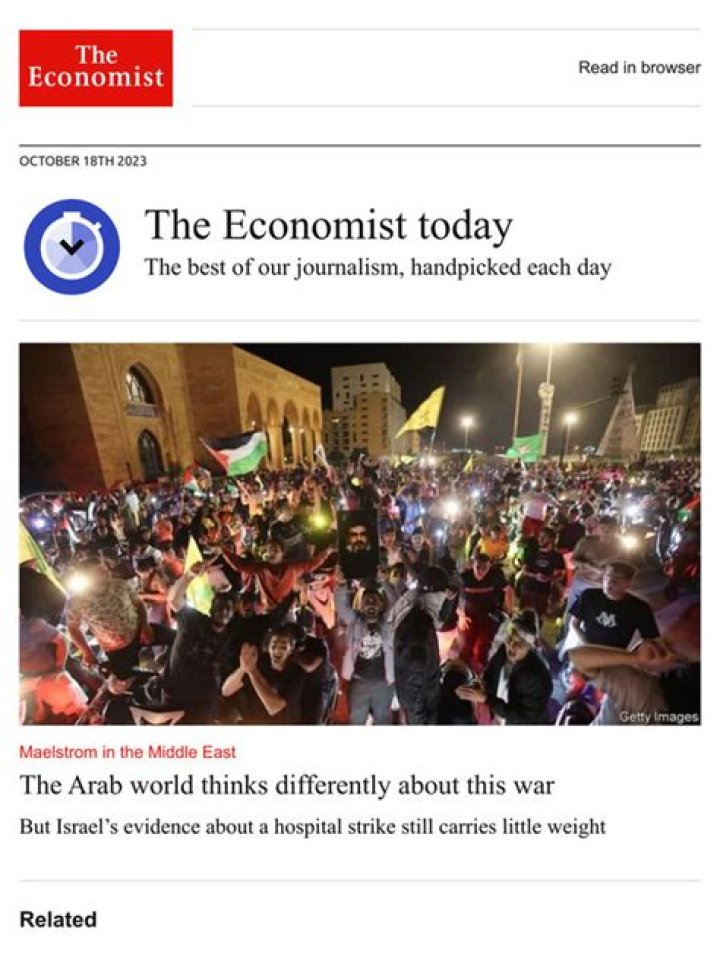 The Arab world thinks differently about this war